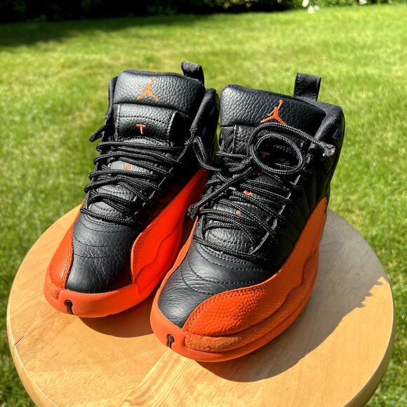Size Nike Air Jordan 12 Retro Brilliant Orange Women's Shoes